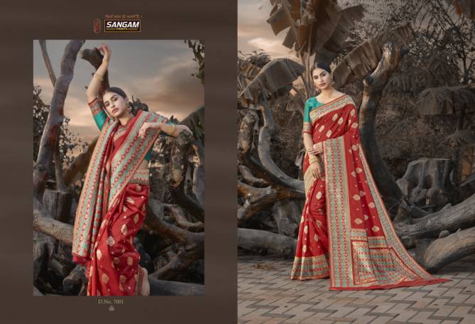Sangam Priya Anand Latest Fancy Designer Festive Wear Silk Sarees Collection